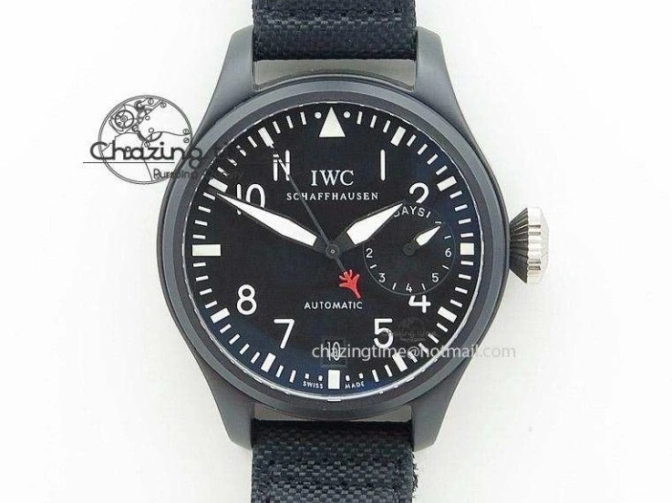 MIROTIME 0301 Pilot Chrono 20th ZF 1:1 Best Edition Black Dial On Brown Leather Strap A ZeroBulk 7236